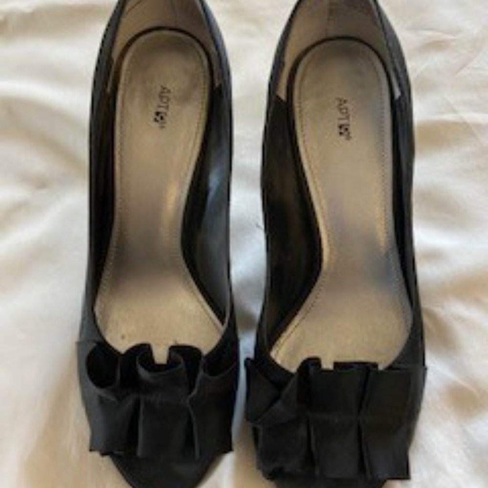 Black Satin Shoes